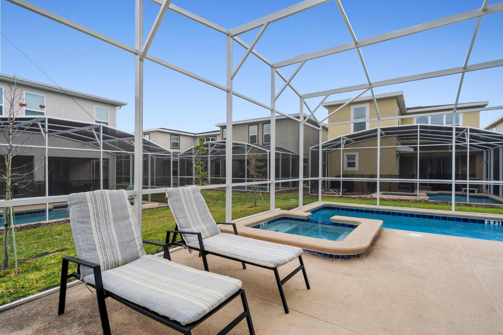 Gorgeous 5 Bd Home W Private Pool Next To Disney Kissimmee Exterior foto